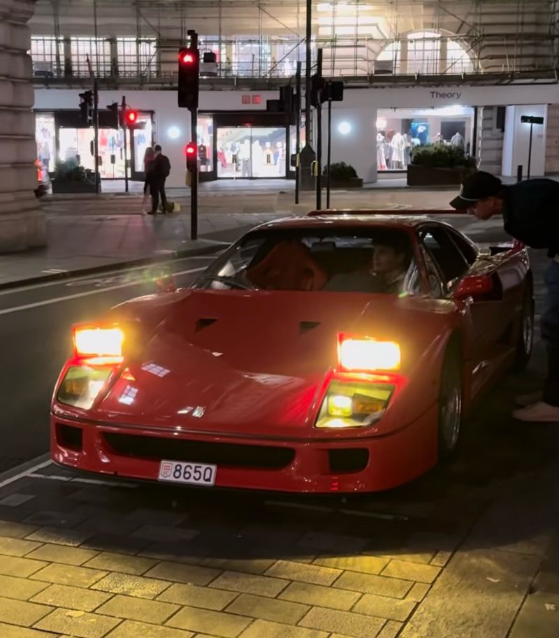 Lando Norris's Ferrari F40 Is Back in London. He's Already Made €2,200,000 on It.