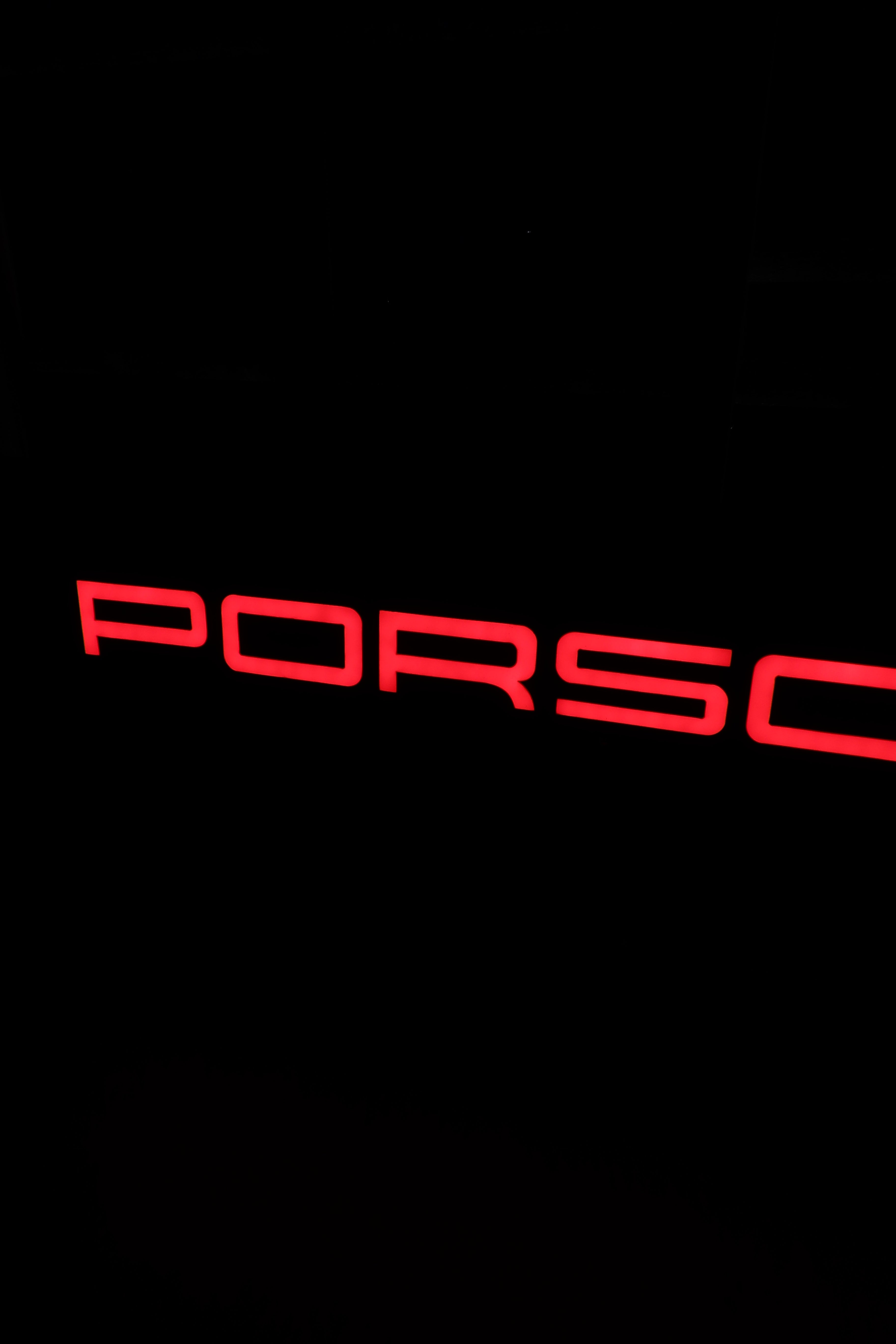 Illuminated Porsche Showroom Sign