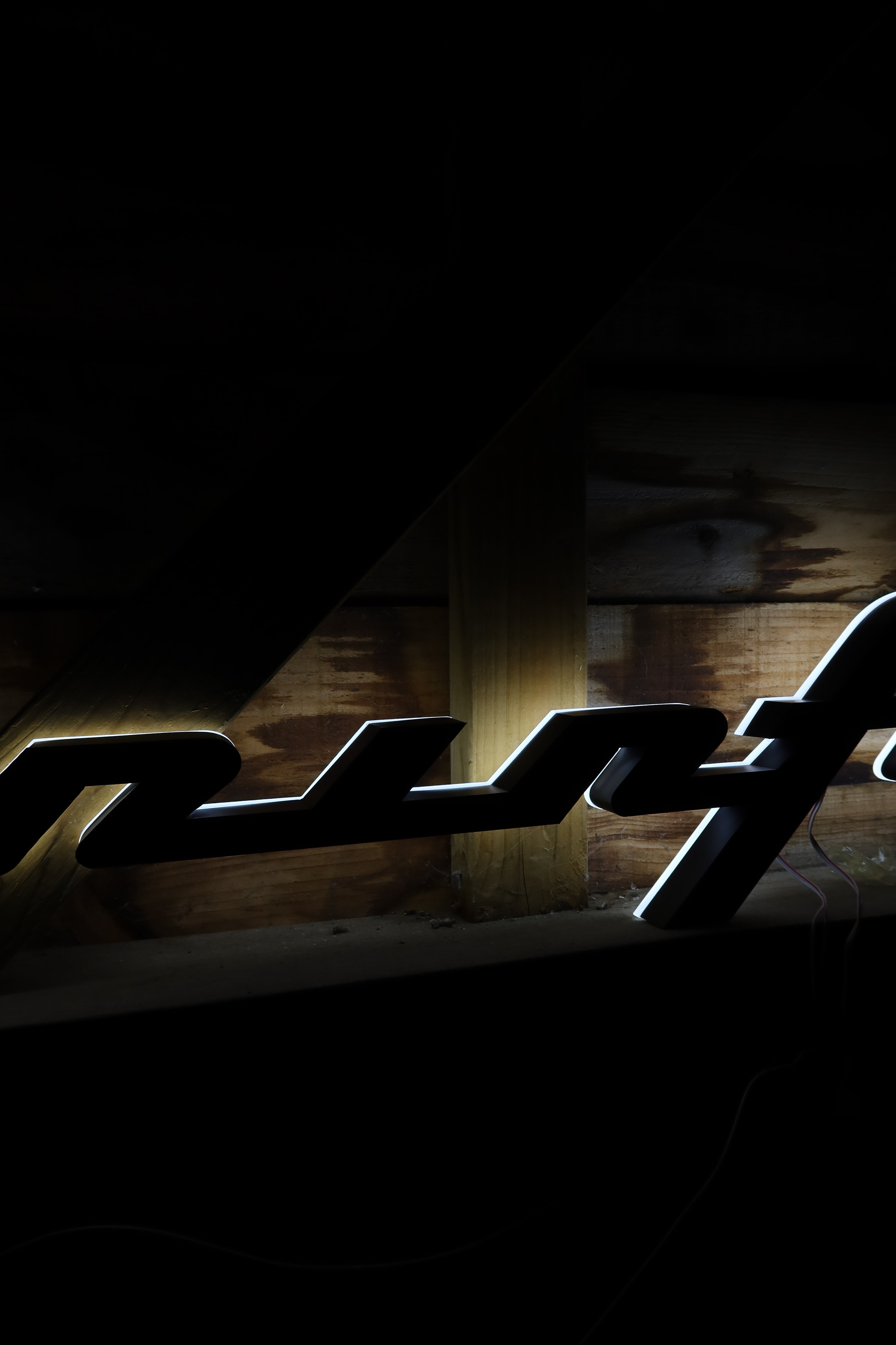 Illuminated Pininfarina Showroom Sign