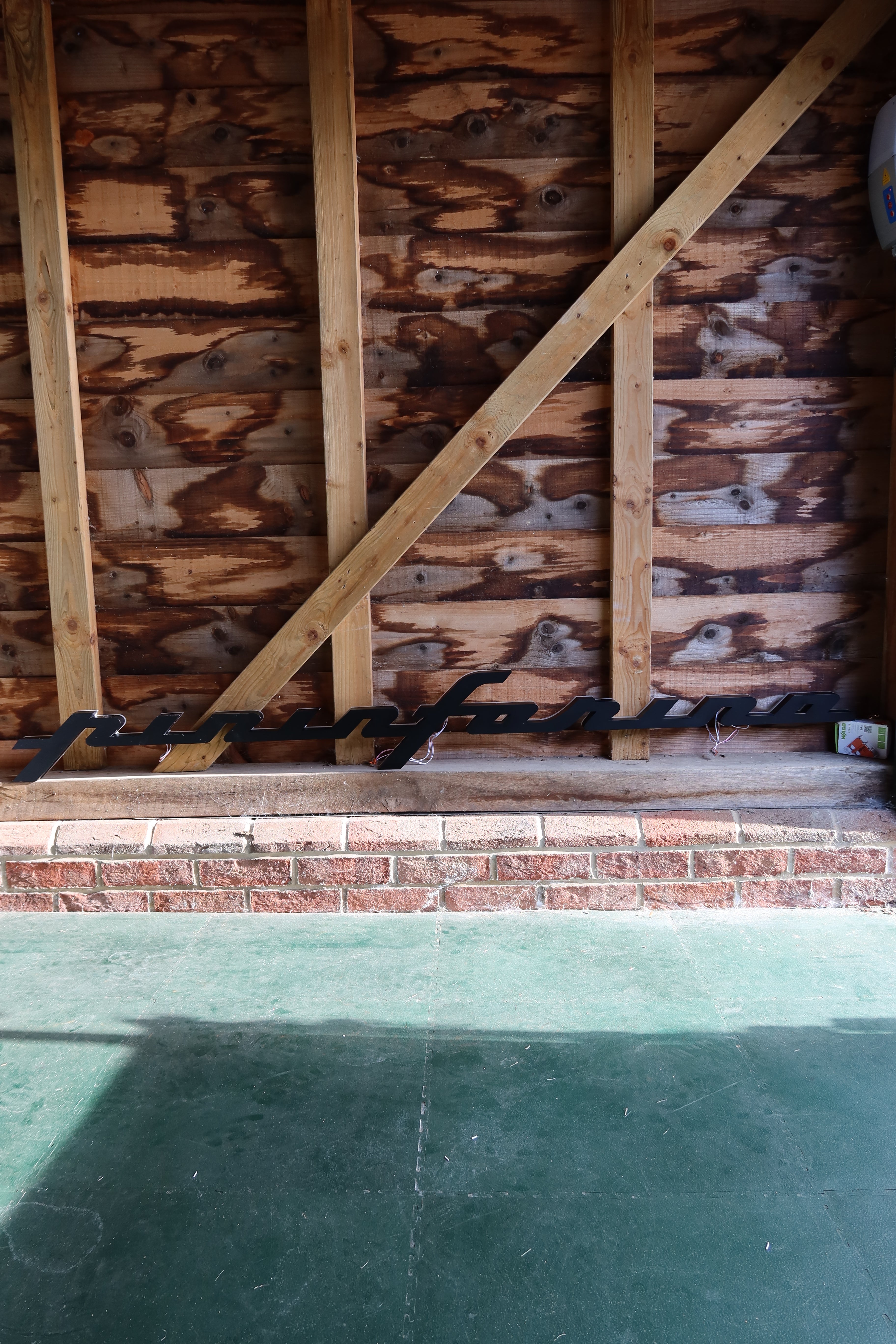 Illuminated Pininfarina Showroom Sign