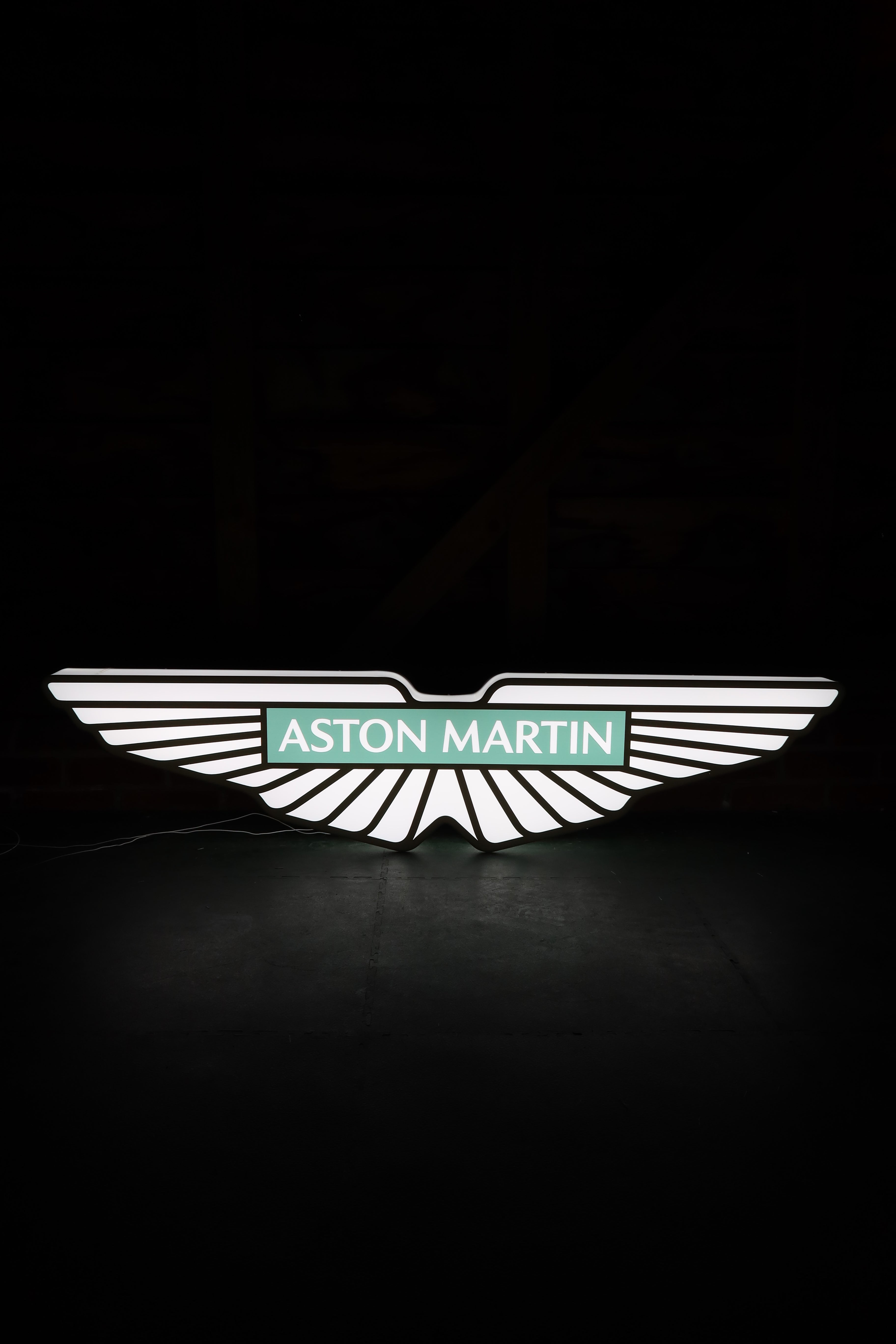 Illuminated Aston Martin Showroom Sign