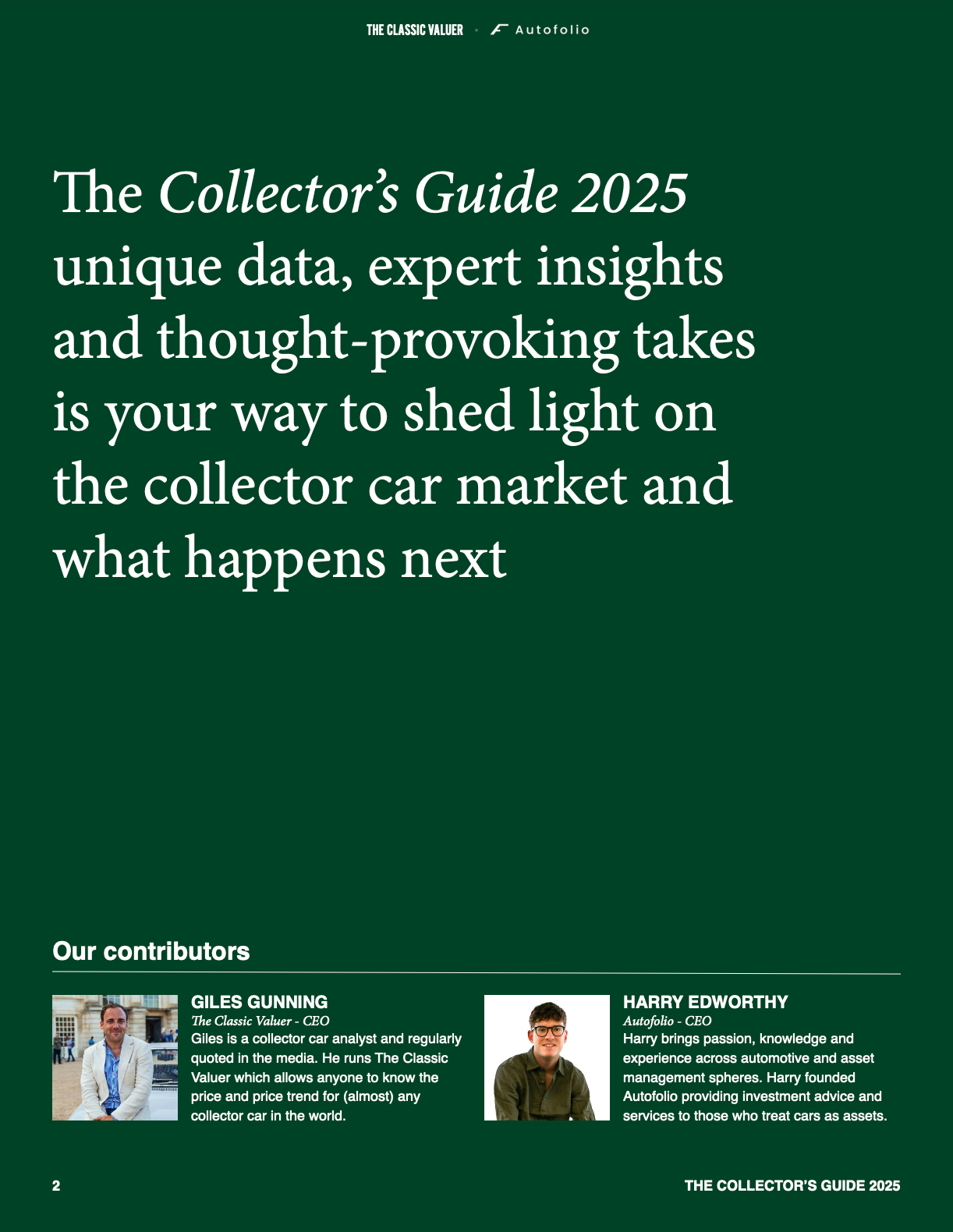 The Collector's Guide 2025