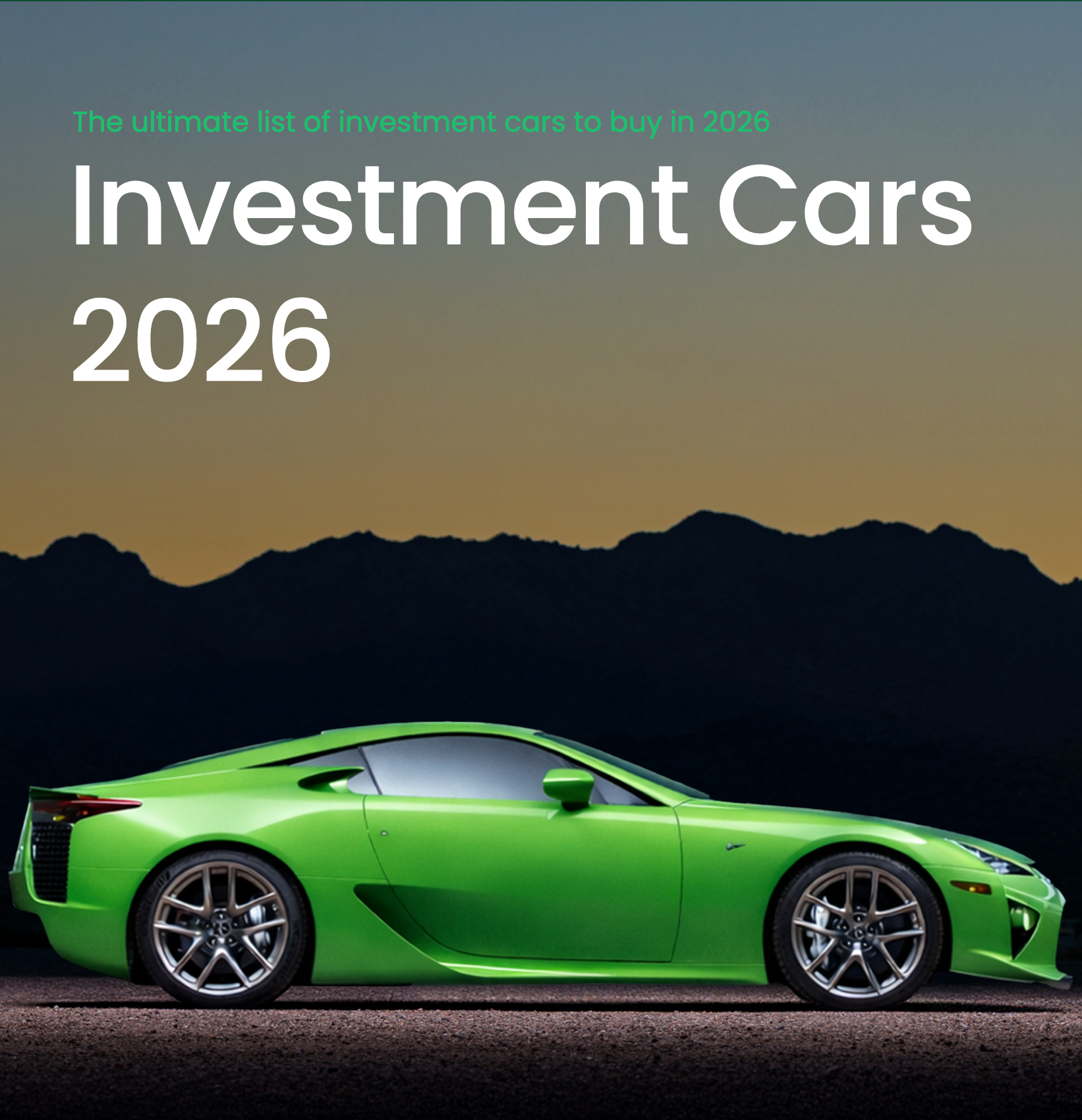 Investment Cars 2026