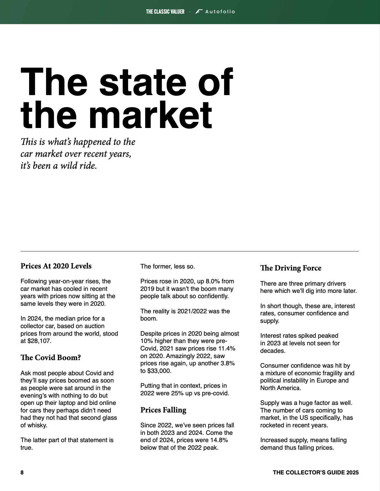 The Collector's Guide 2025