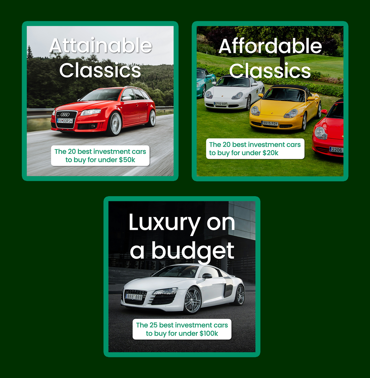 Investment Car Collection - Sub $100k - Autofolio
