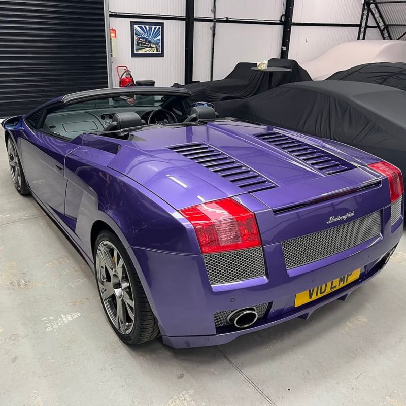 Jay Kay's Purple Lamborghini Gallardo Spyder. The Manual V10 That's More Than Doubled in Value