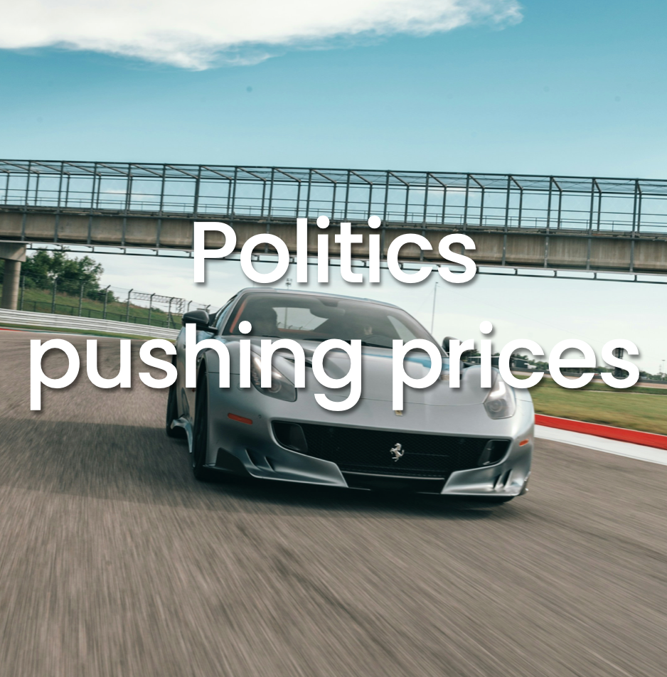 Politics pushing prices