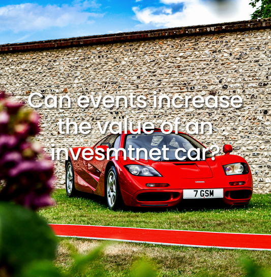 Can events increase the value of an investment car?