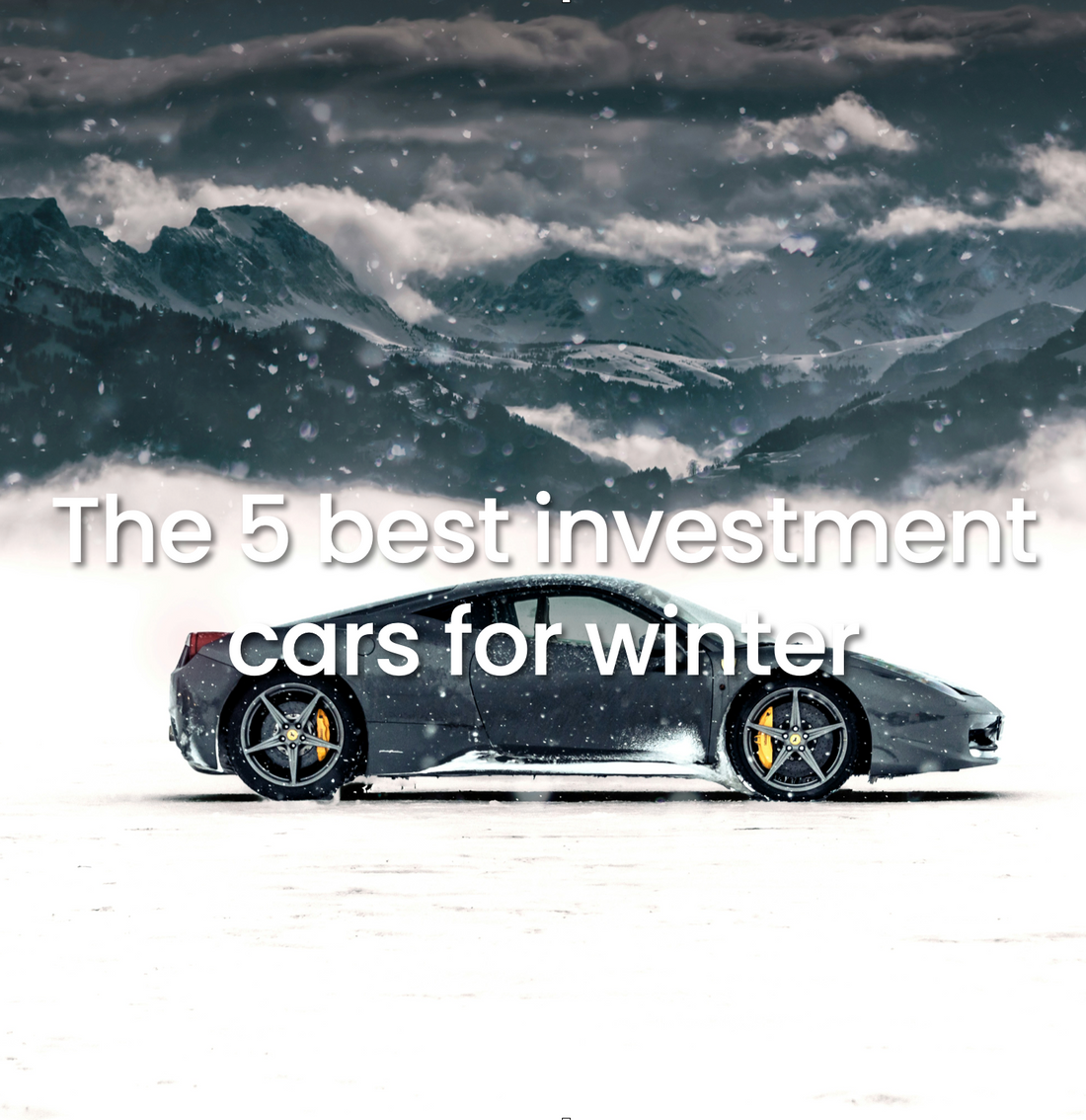 The 5 best investment cars for winter