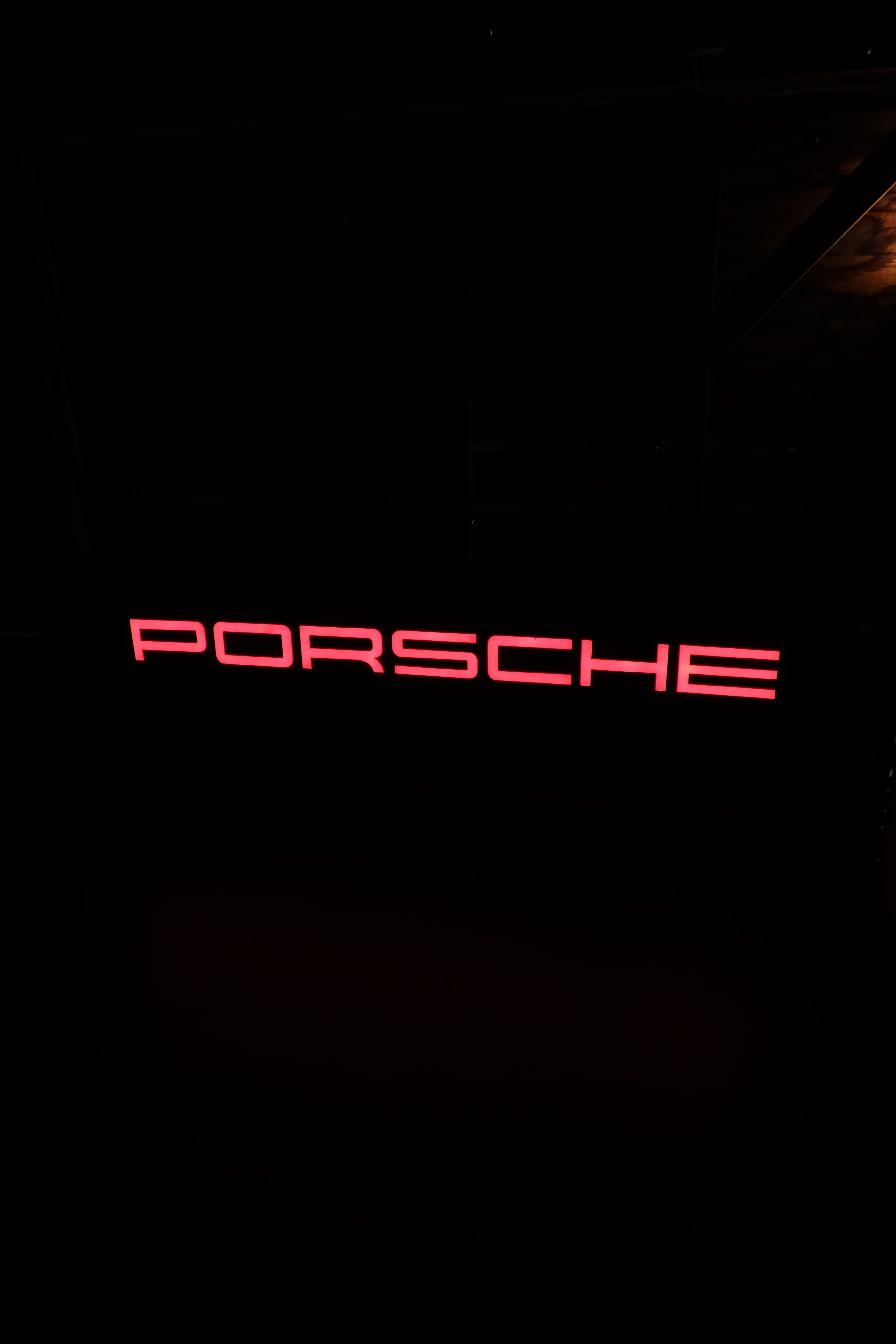 Illuminated Porsche Showroom Sign