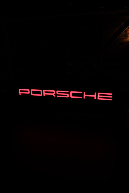 Illuminated Porsche Showroom Sign