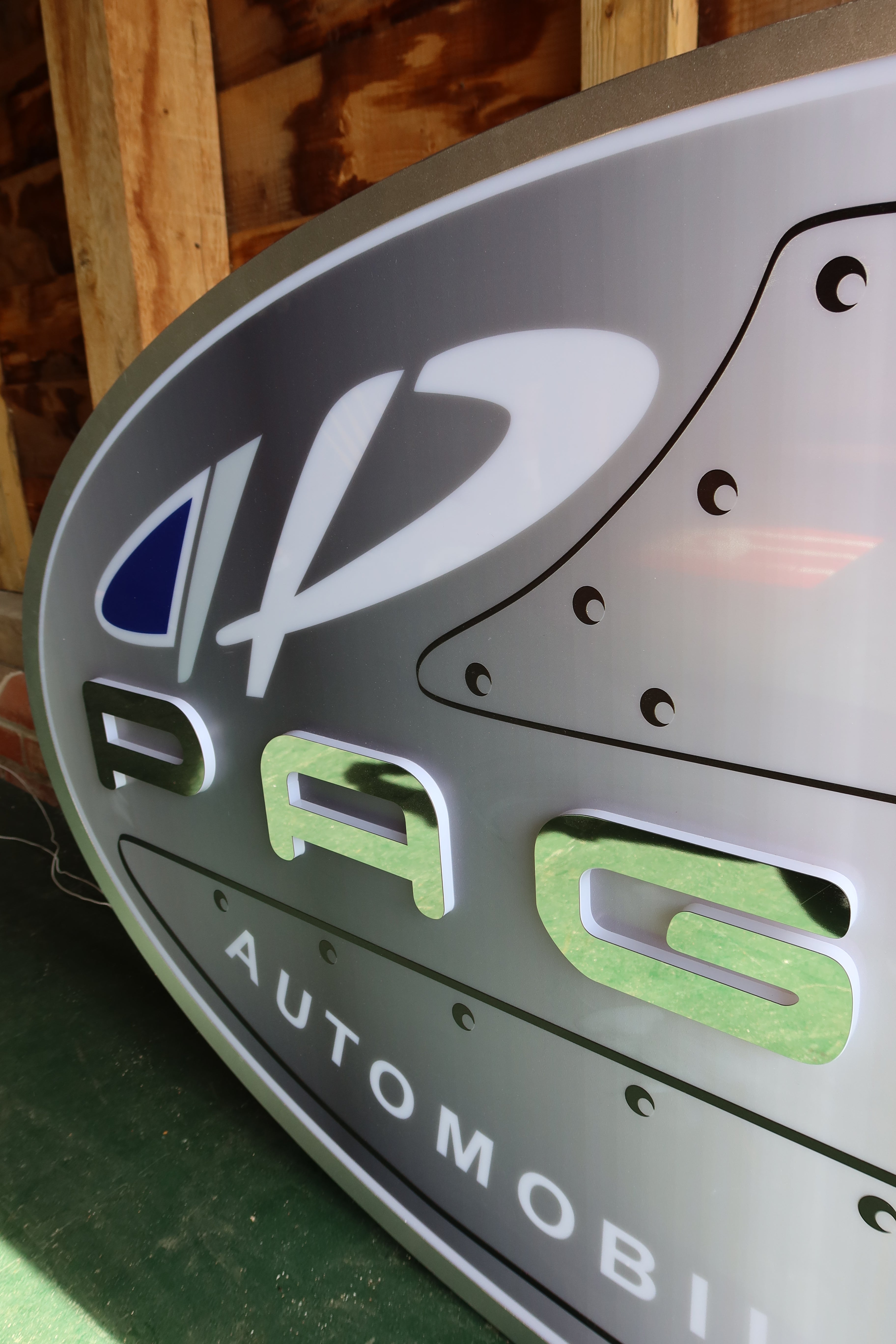 Illuminated Pagani Showroom Sign