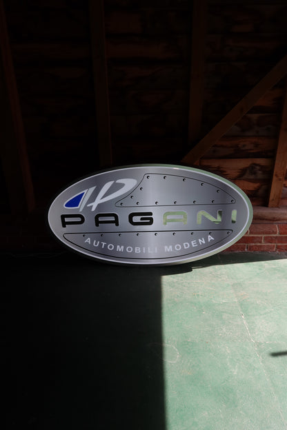 Illuminated Pagani Showroom Sign