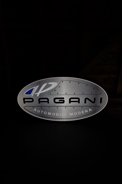 Illuminated Pagani Showroom Sign