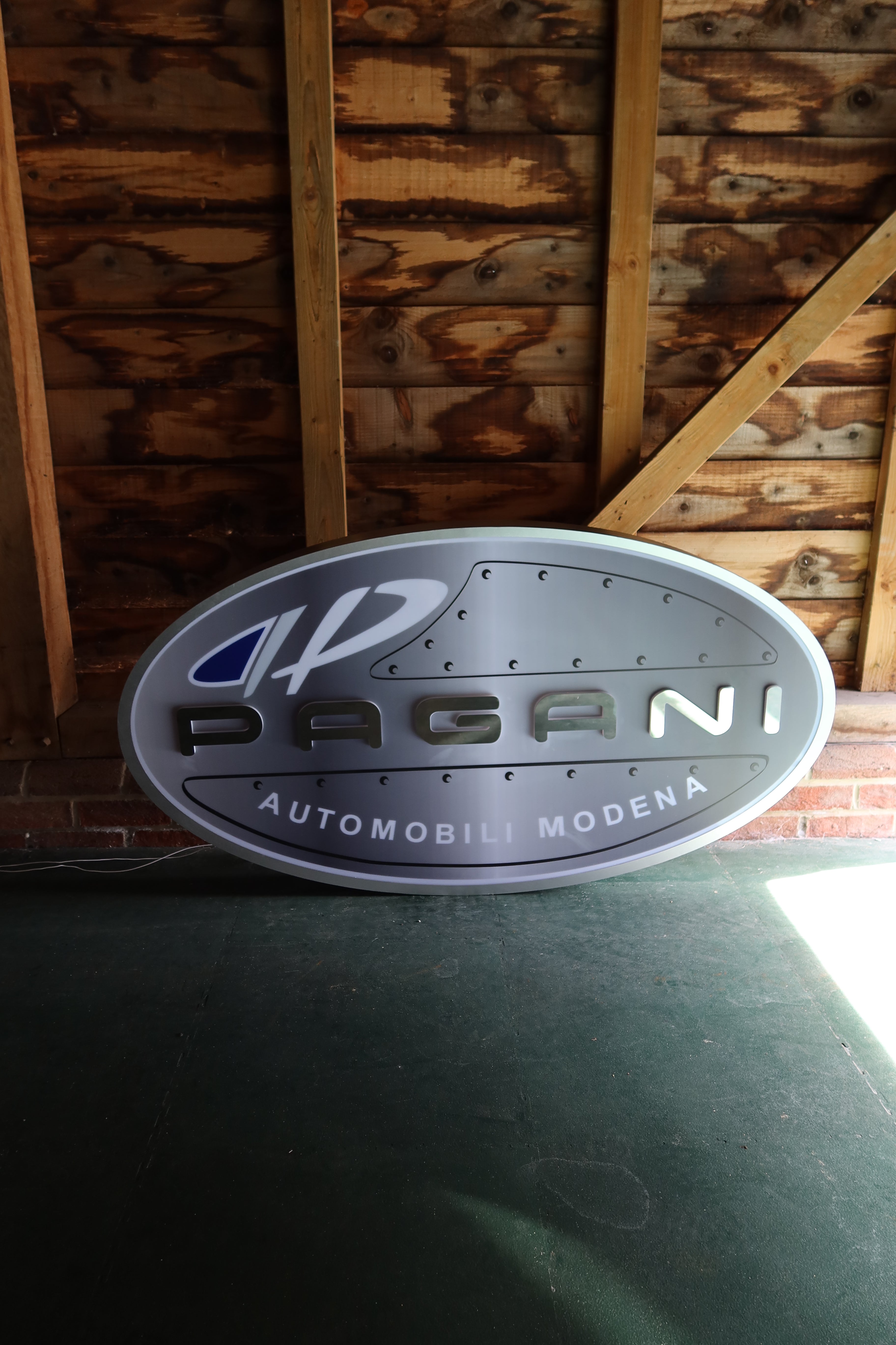 Illuminated Pagani Showroom Sign