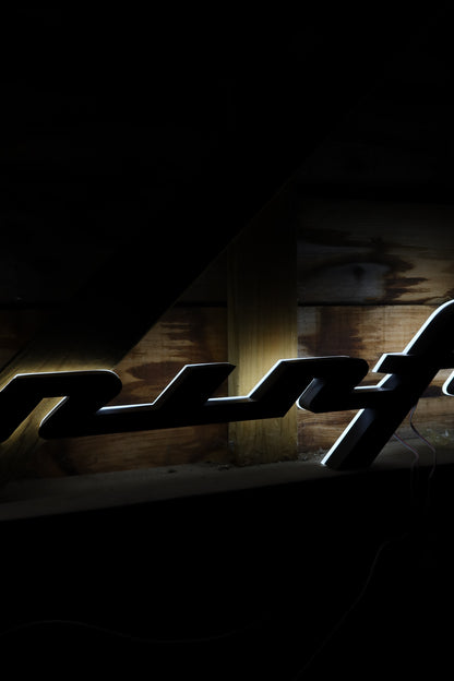 Illuminated Pininfarina Showroom Sign