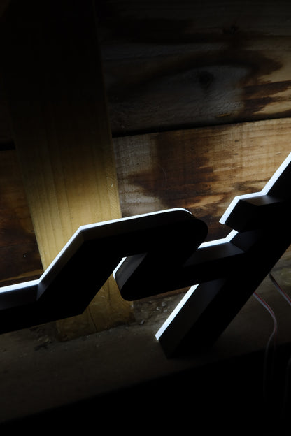 Illuminated Pininfarina Showroom Sign