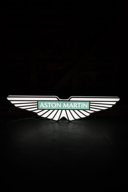 Illuminated Aston Martin Showroom Sign