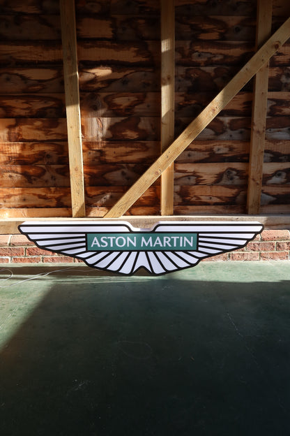 Illuminated Aston Martin Showroom Sign